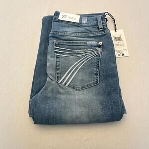 7 for all mankind Dojo Tailorless Flared Leg Jeans - Size 27